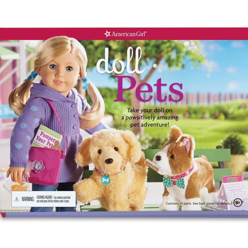 NEW American Girl DOLL PET BOOK 24pc CRAFT & ACTIVITY Set Care & Play Dog Cats